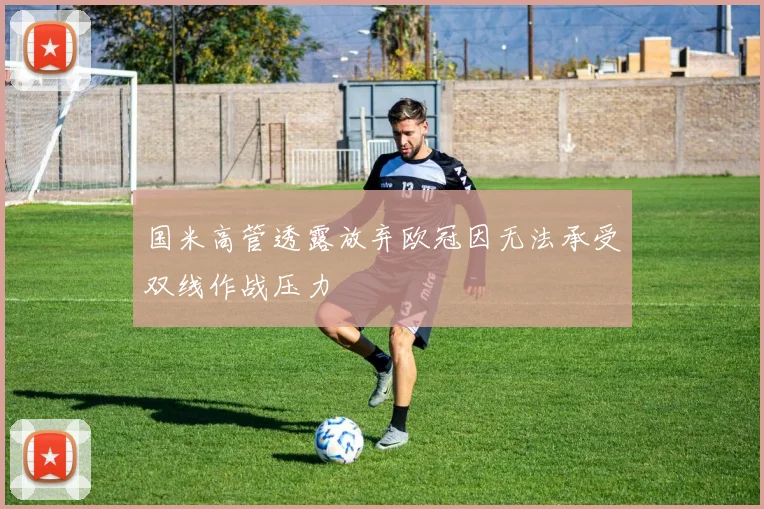国米高管透露放弃欧冠因无法承受双线作战压力