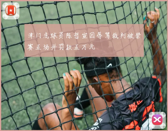 津门虎球员陈哲宣因辱骂裁判被禁赛五场并罚款五万元